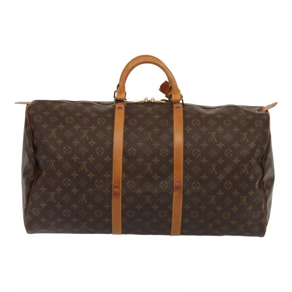 LOUIS VUITTON Monogram Keepall 60 Boston Bag M41422 LV Auth 83061 - Picture 2 of 16